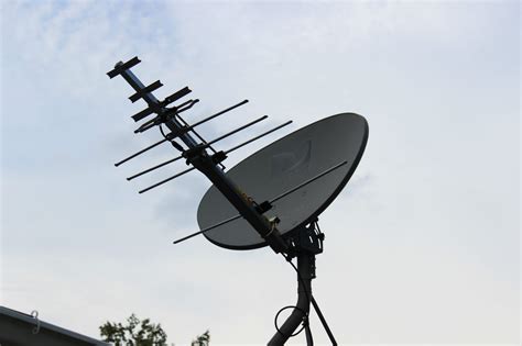 how to hook up tv antenna with dish network
